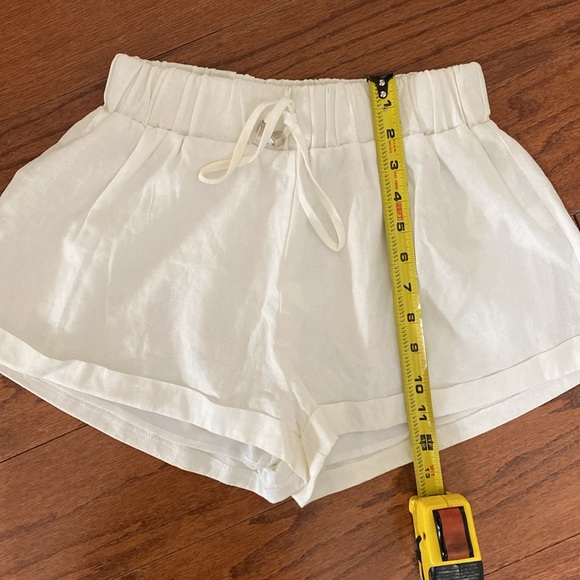 SHEIN Paperbag Drawstring Waist Solid Shorts - Size Small - Picture 7 of 8